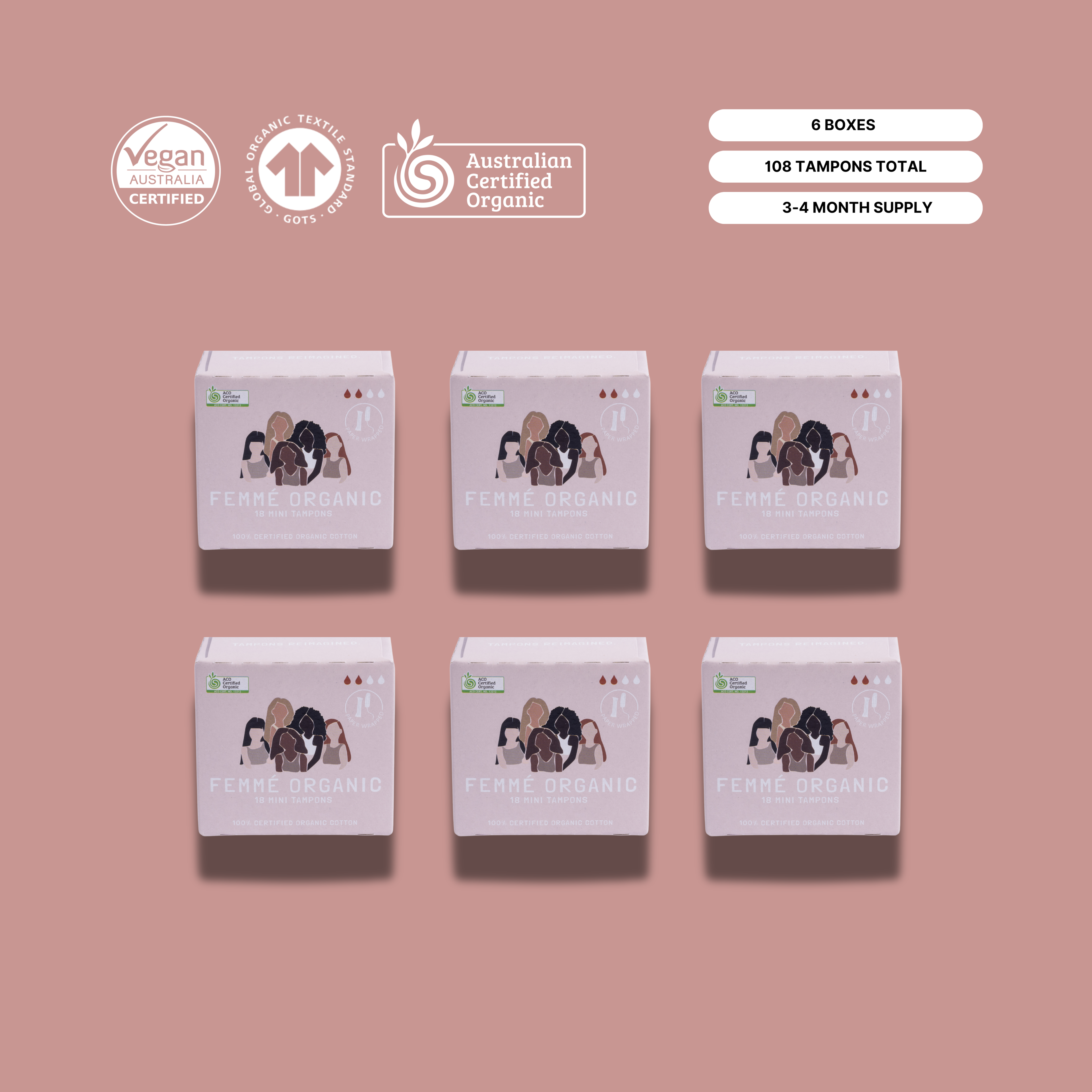 Mini Organic Cotton Tampons