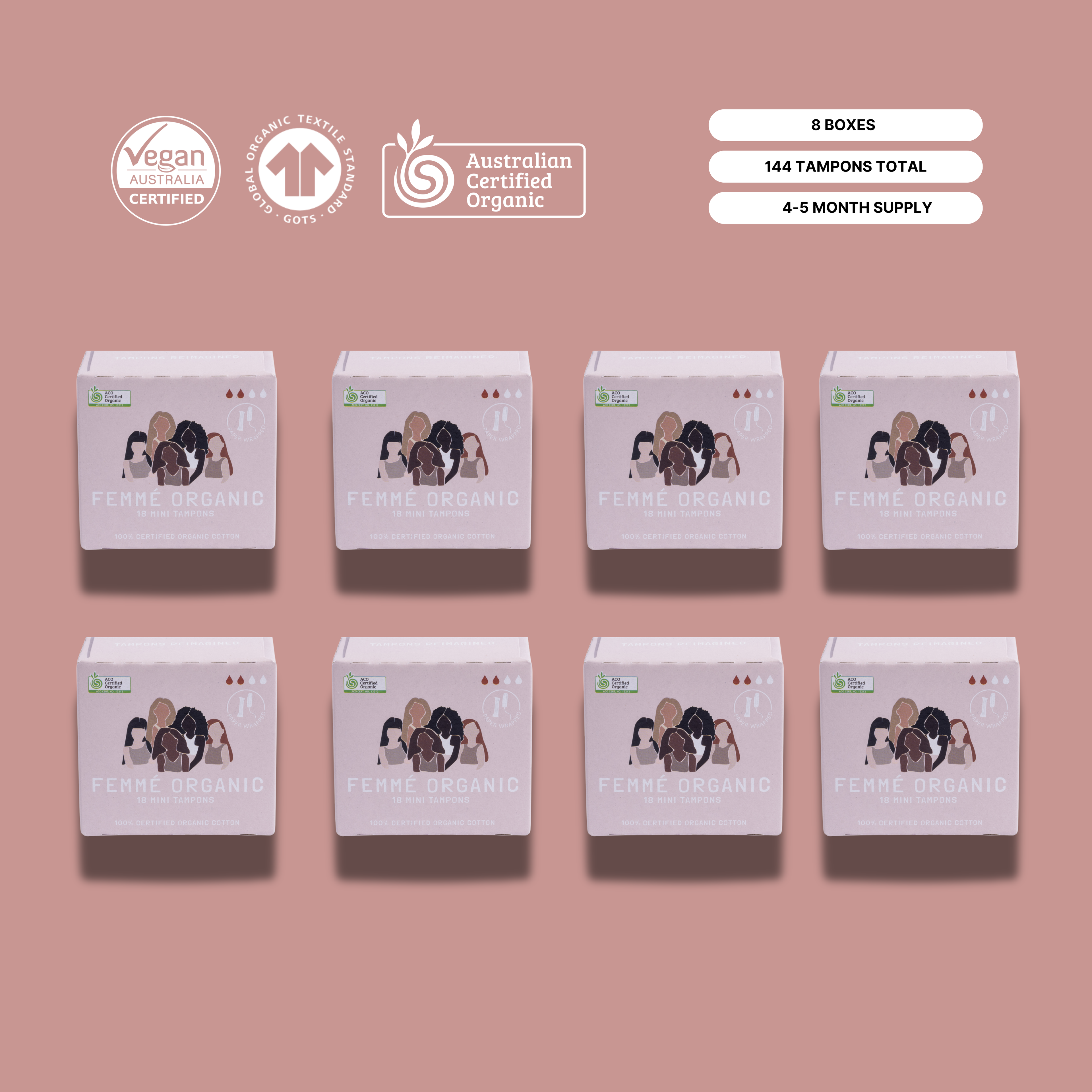 Mini Organic Cotton Tampons