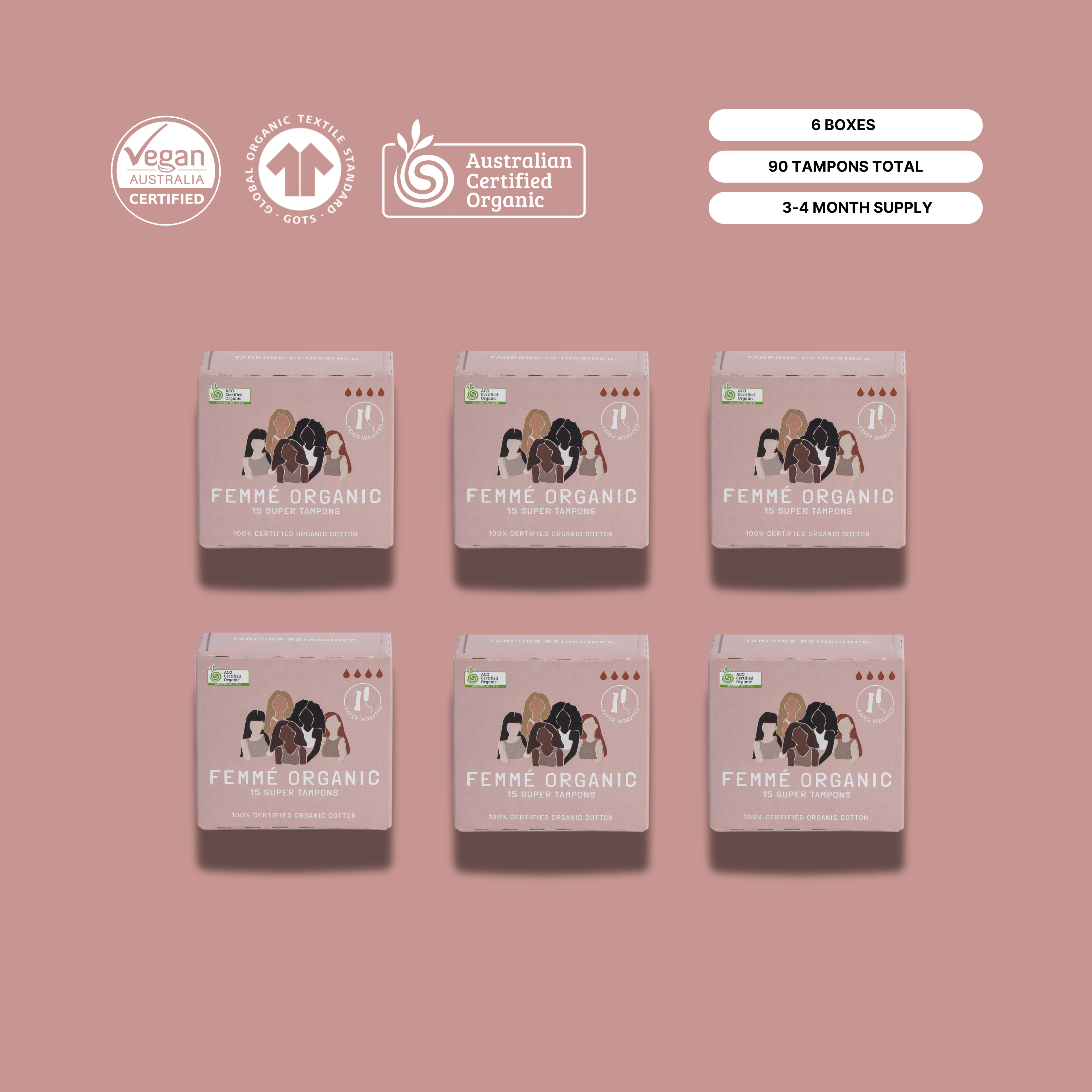 Super Organic Cotton Tampons