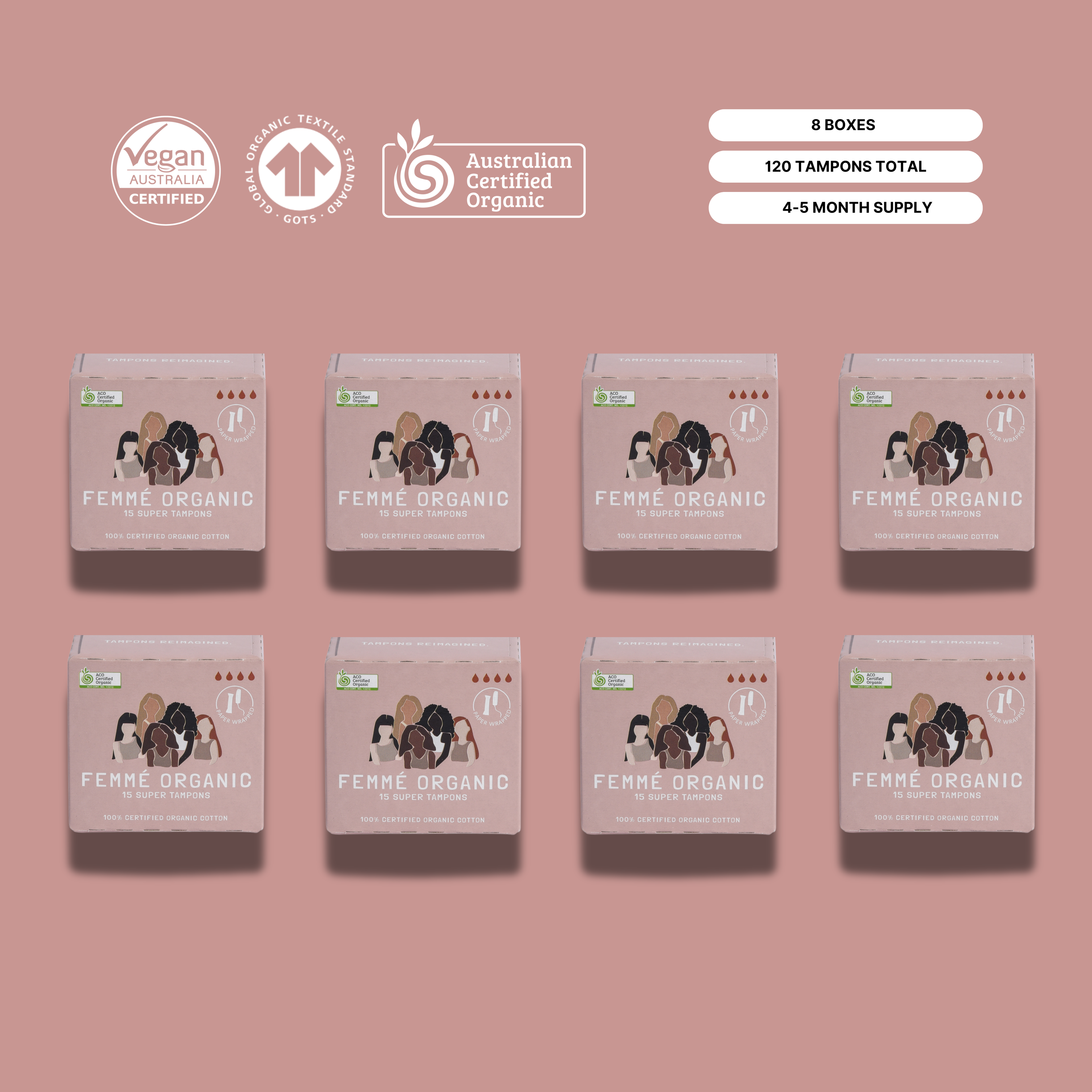 Super Organic Cotton Tampons