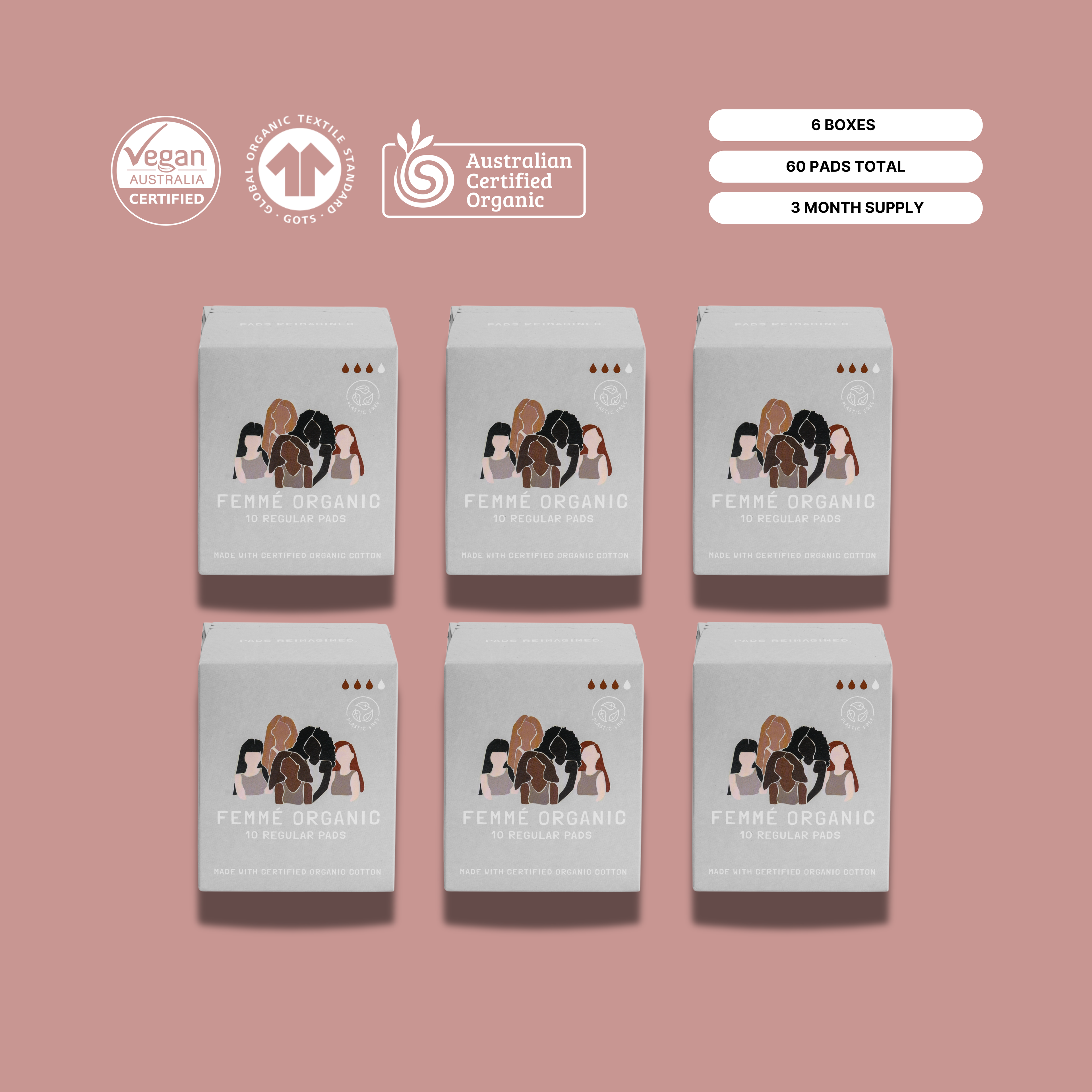 Regular Organic Cotton Pads