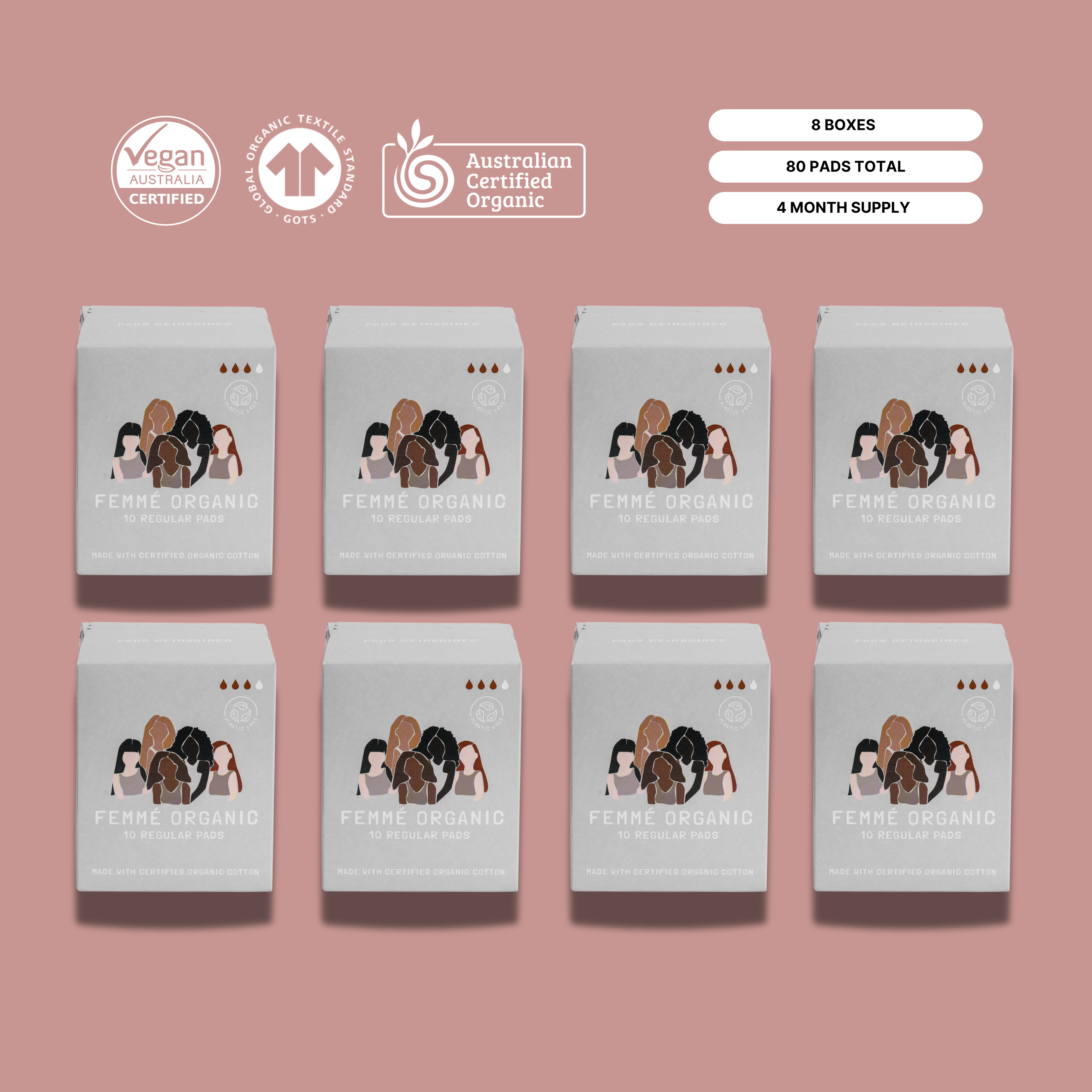 Regular Organic Cotton Pads