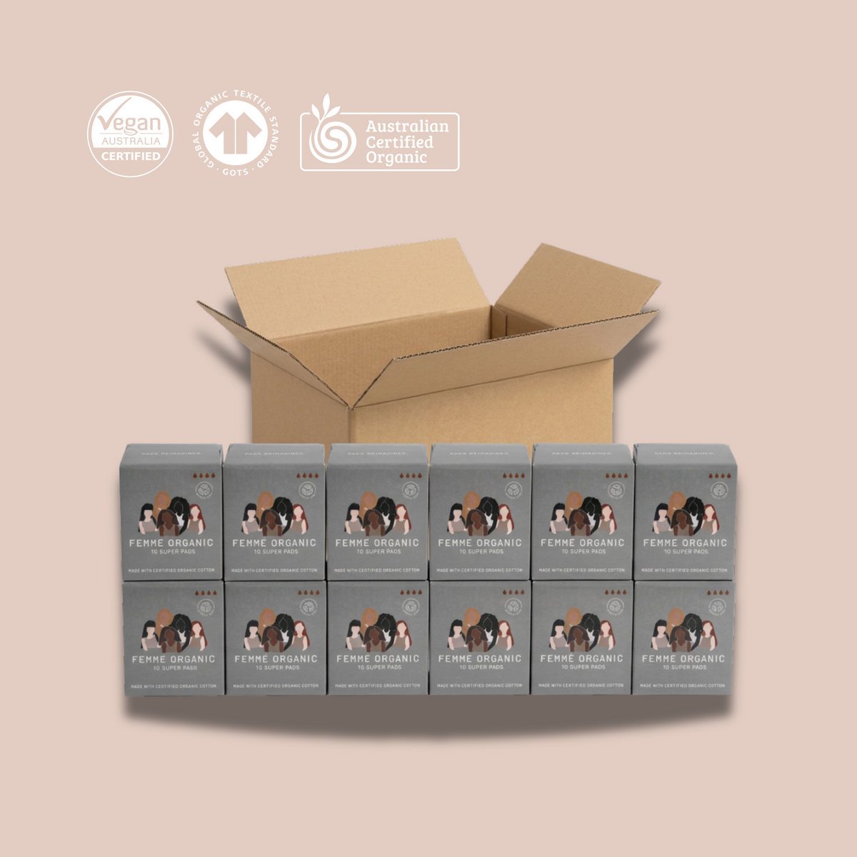 Super Organic Pad Carton
