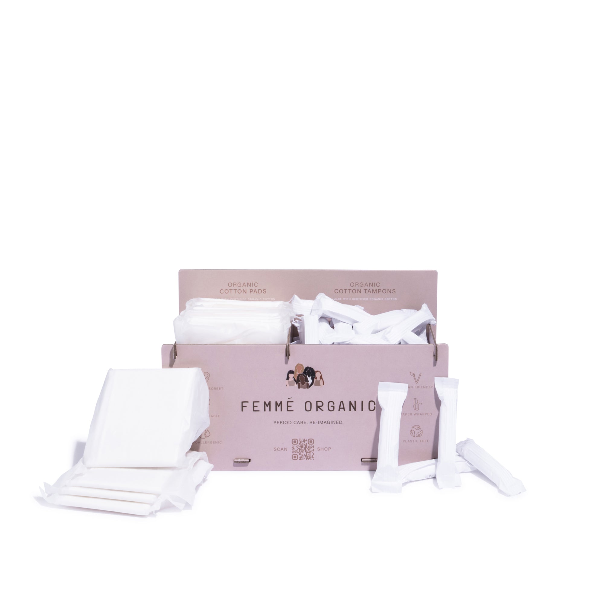 Wholesale Bathroom Box Essentials Bundle Femmé Organic